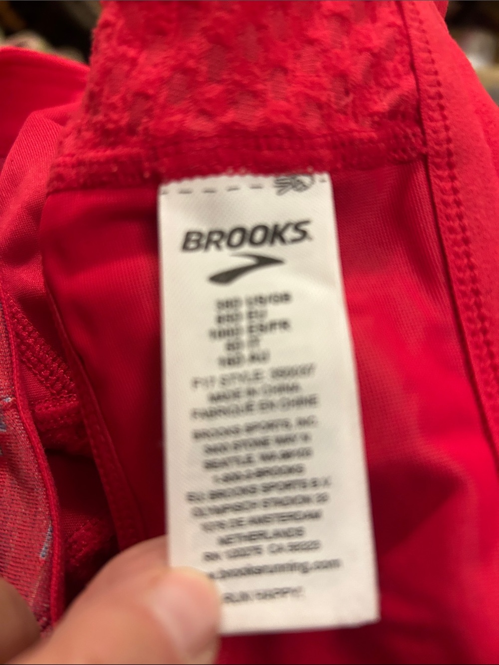 Brooks Multi-Tone Racerback Sports Bra 38D - Picture 3 of 3